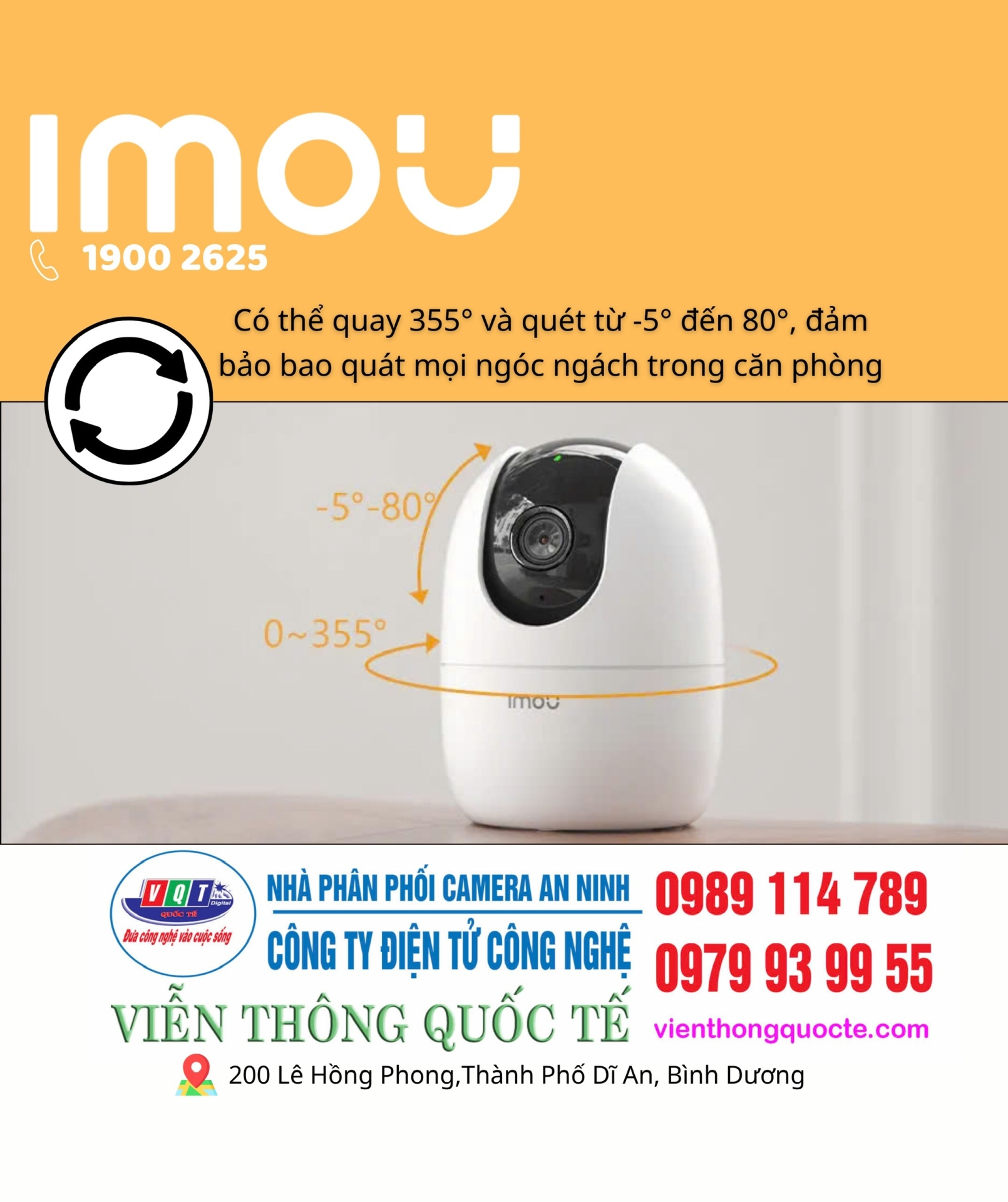 CAMERA IP HỒNG NGOẠI KHÔNG DÂY 3.0 MEGAPIXEL IPC-A32EP-L IMOU