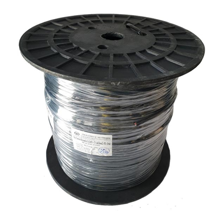 Dây cáp UTP 4 lõi truyền tín hiệu camera + dây nguồn AC + gia cường chịu tải