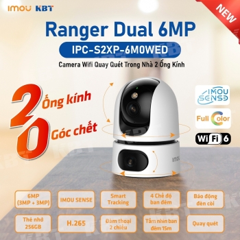 CAMERA WIFI 2 ỐNG KÍNH IMOU IPC-S2XP-6M0WED 6MP