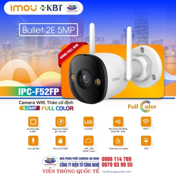 CAMERA IP WIFI FULL COLOR 5.0 MEGAPIXEL IPC-F52FP IMOU